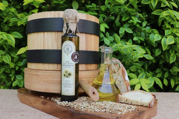 Fried Sunflower oil cold pressed